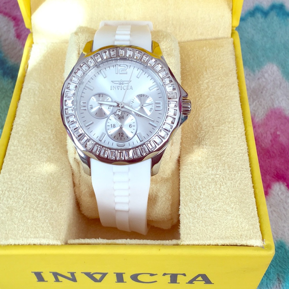 Invicta white watch